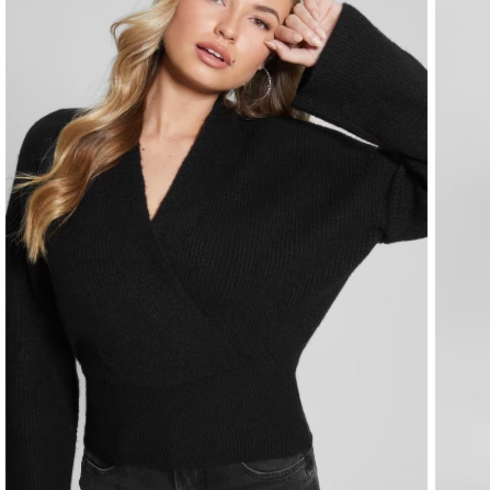 Guess Nora Wrap Sweater NWT